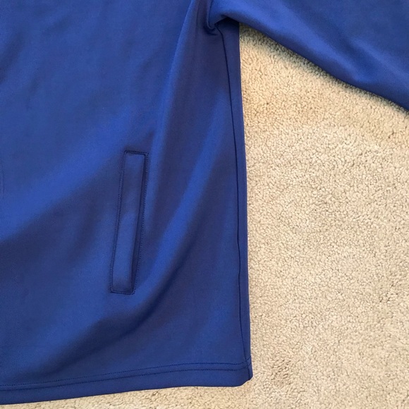 Body Glove Athletic Jacket Womens Medium Blue Pockets Unlined Zip Up Stretch - Picture 7 of 8